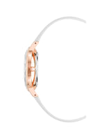 Rose Gold Fashion Womens Analog Watch with Leatherette Wristband One Size Women