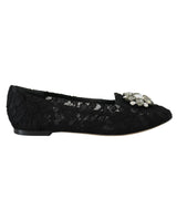 Dolce &amp; Gabbana Elegant Vally Lace Flat Shoes 35 EU Women