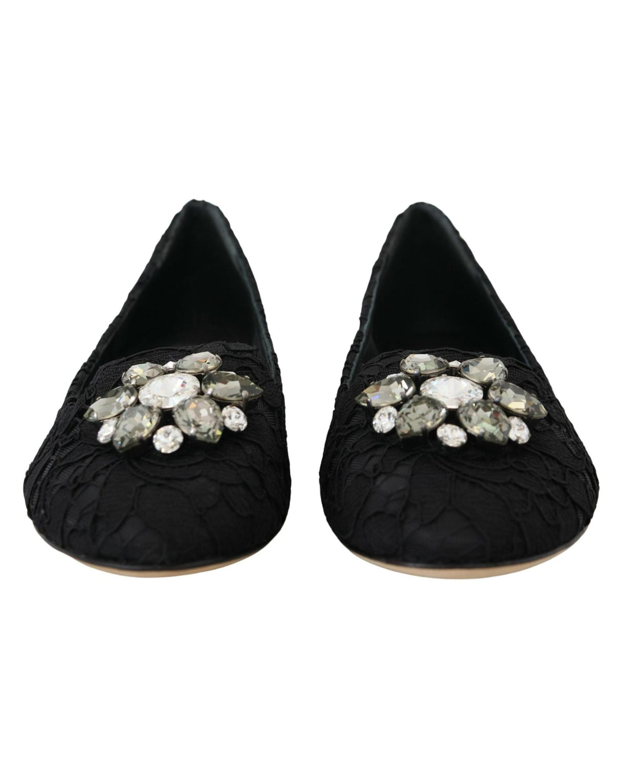 Dolce &amp; Gabbana Elegant Vally Lace Flat Shoes 35 EU Women