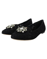 Dolce &amp; Gabbana Elegant Vally Lace Flat Shoes 35 EU Women