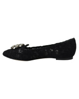 Dolce &amp; Gabbana Elegant Vally Lace Flat Shoes 35 EU Women