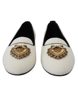 Brand New Dolce &amp; Gabbana Loafers with Gold Devotion Detail 36.5 EU Women
