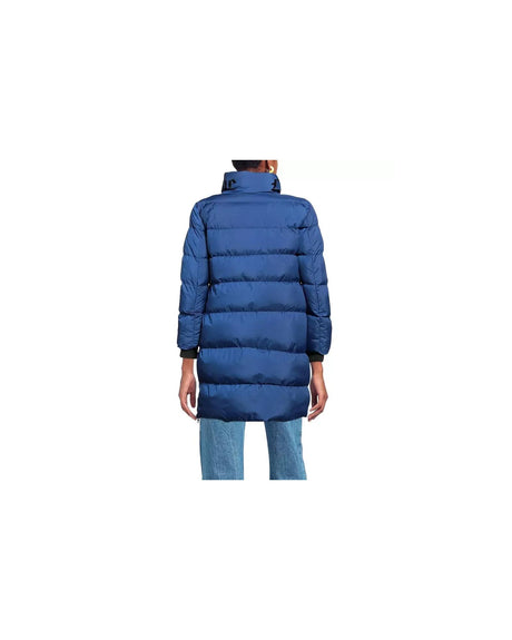 Long Down Jacket with Zip Closure and Logo Print 40 IT Women