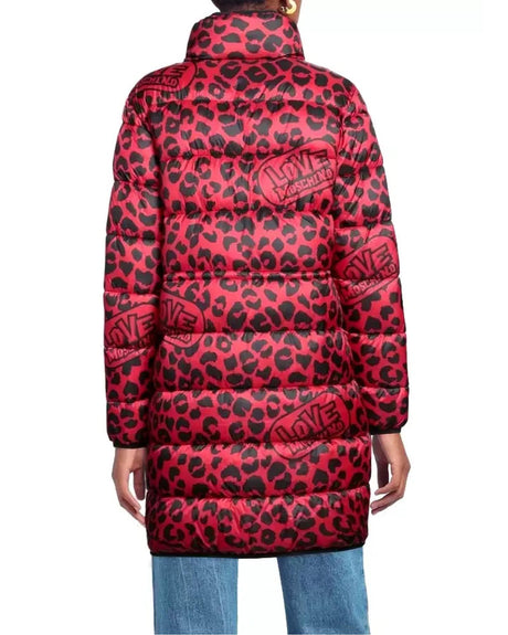 Leopard-Themed Logo Print Down Jacket by  42 IT Women