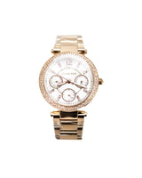 Parker Stainless Steel Rose Gold Toned Watch One Size Women