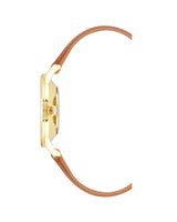 Gold Rhinestone Fashion Wristwatch with Quartz Movement One Size Women
