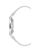 Silver Stainless Steel Analog Quartz Womens Fashion Watch One Size Women