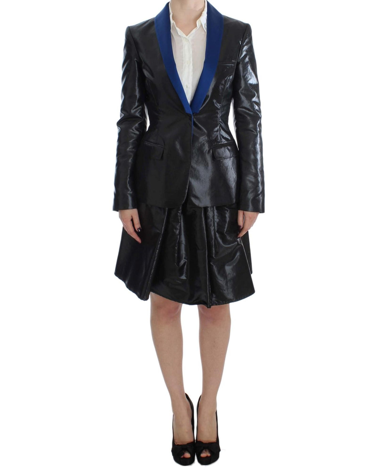 Two-Piece Skirt Suit with Logo Details 42 IT Women