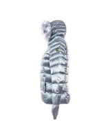 Padded Down Jacket with Fur Hood and Zip Closure 40 IT Women