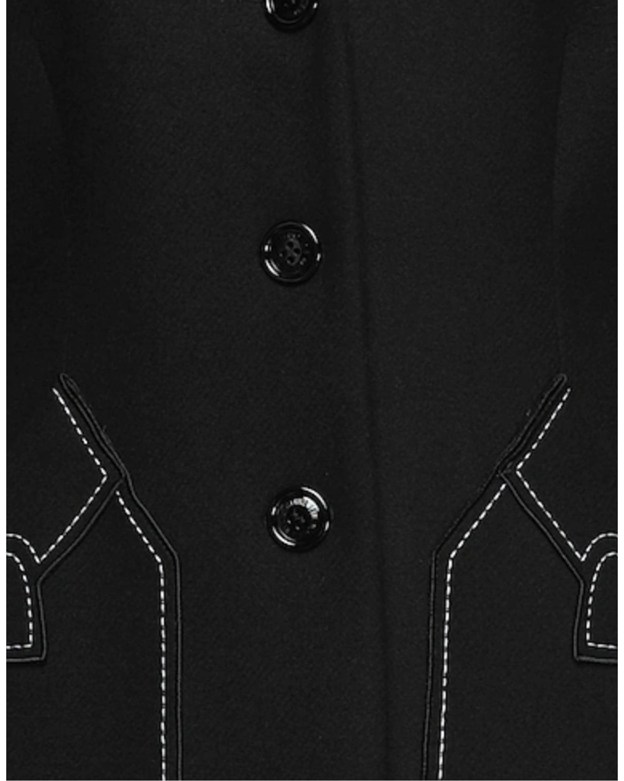 Wool Coat with Heart Embroidery 46 IT Women