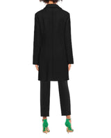 Wool Coat with Heart Embroidery 46 IT Women