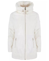 Technical Fabric Down Jacket with High Collar and Zip Closure XL Women