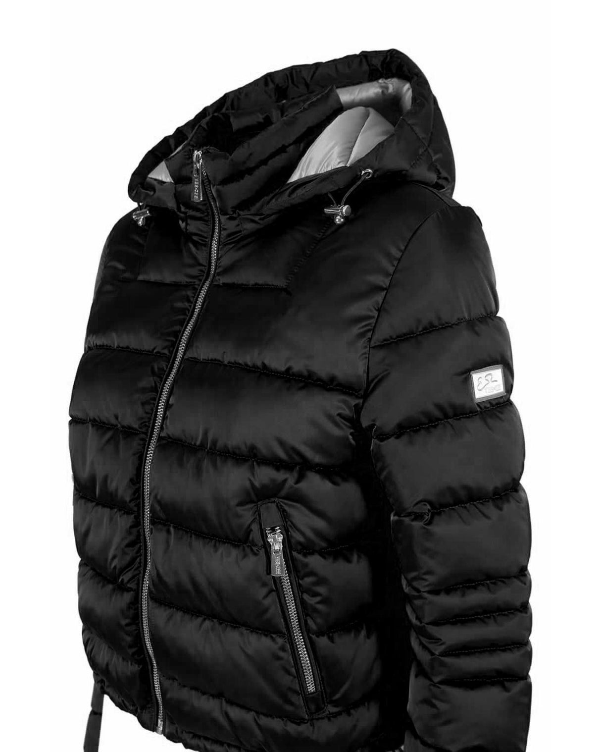 Hooded Jacket with Brand Logo and 2-Pocket Design XS Women