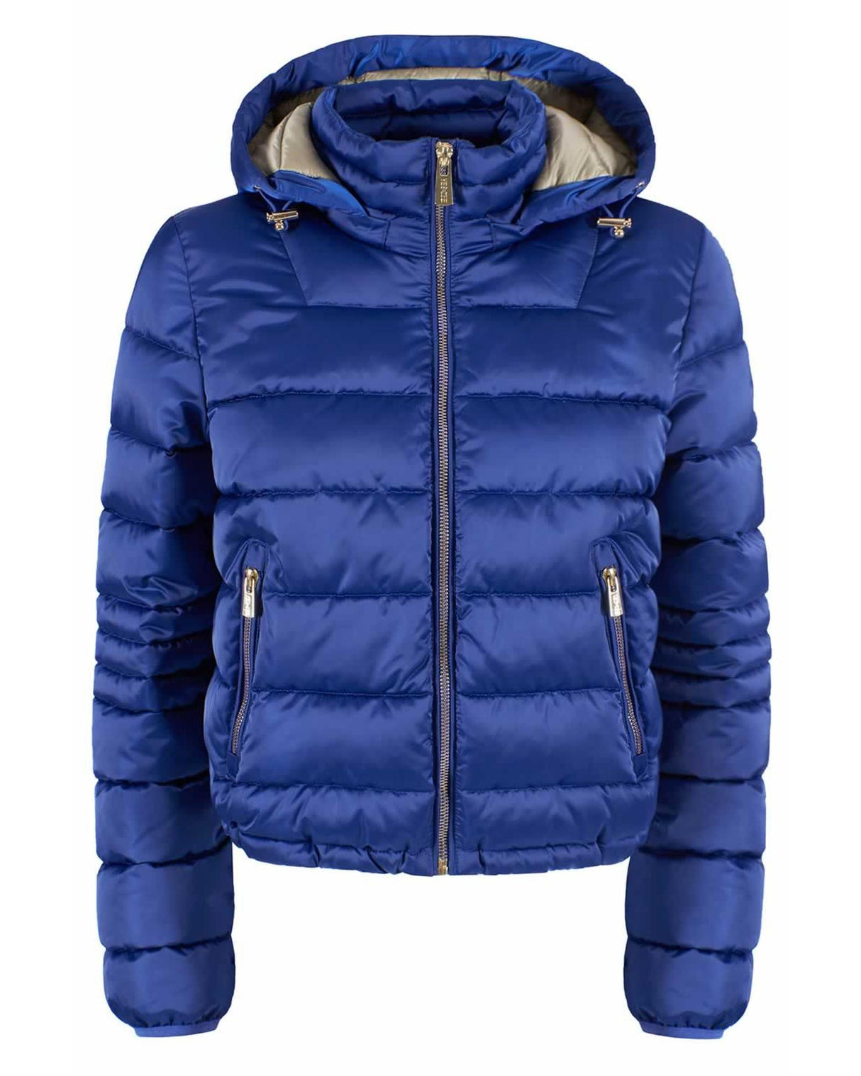 Short Down Jacket with Zip Closure and Hood XS Women