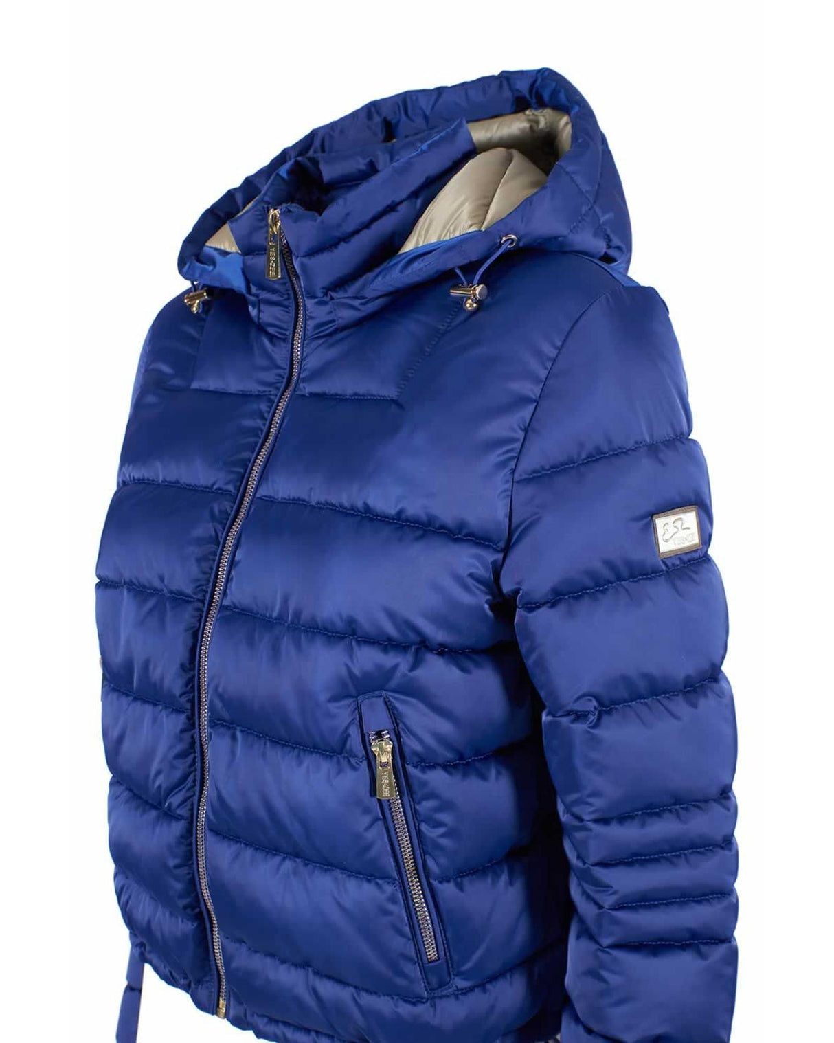 Short Down Jacket with Zip Closure and Hood XS Women