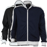 Mens Varsity Track Top Jacket Tracksuit Warm Winter Jumper Long Sleeve