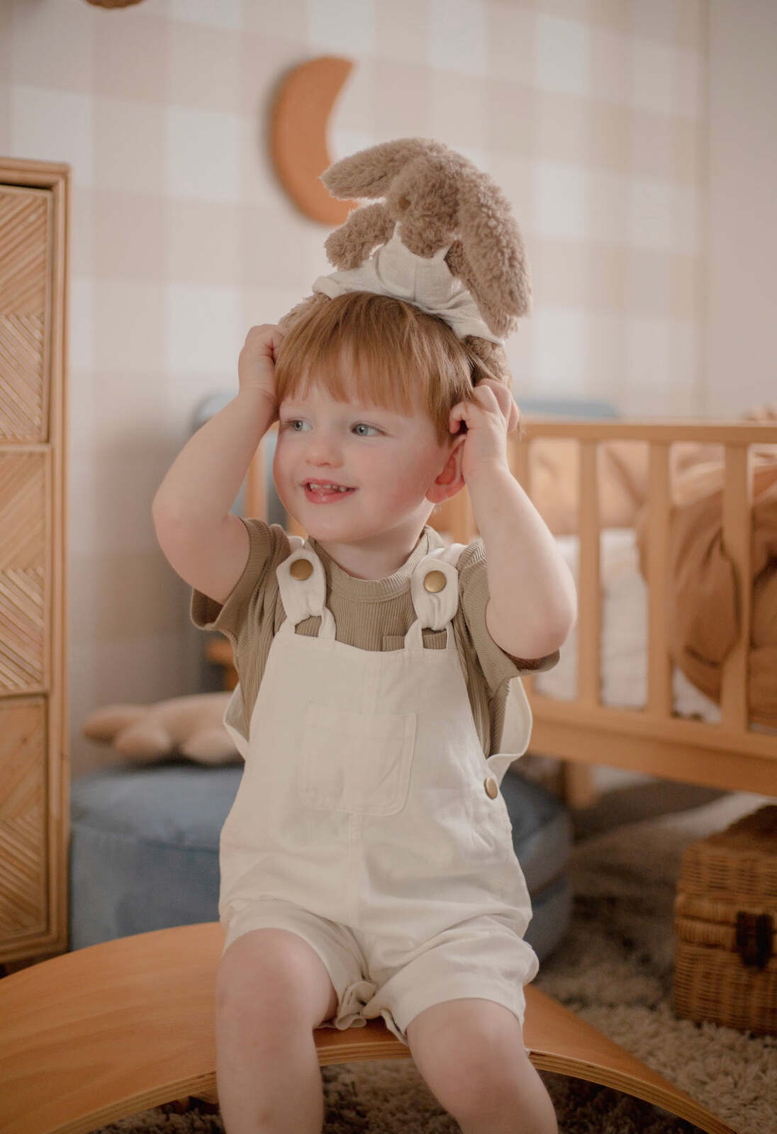 Babies + Kids - Cotton Dungaree Overalls - Daisy