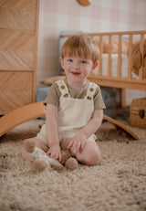 Babies + Kids - Cotton Dungaree Overalls - Daisy