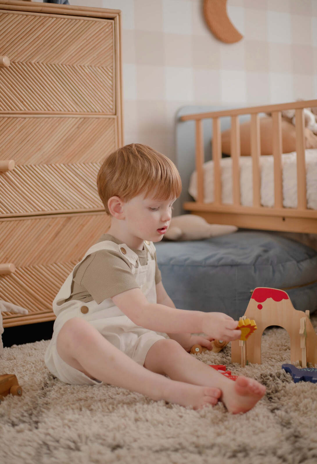 Babies + Kids - Cotton Dungaree Overalls - Daisy