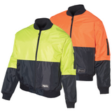 3M Flyer Fully Waterproof Bomber Jacket Hi Vis Work Quilted Lining