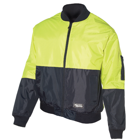 3M Flyer Fully Waterproof Bomber Jacket Hi Vis Work Quilted Lining - Yellow - 6XL (132)