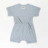 Babies + Kids - Ribbed Cotton Romper - Capri Blue