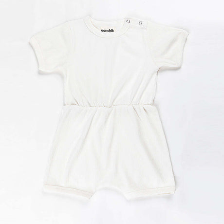 Babies + Kids - Ribbed Cotton Romper - Daisy