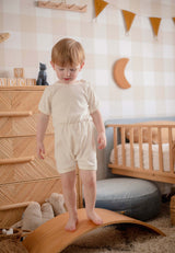 Babies + Kids - Ribbed Cotton Romper - Daisy
