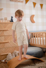Babies + Kids - Ribbed Cotton Romper - Daisy