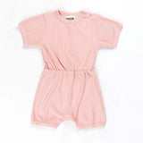Babies + Kids - Ribbed Cotton Romper - Lemonade