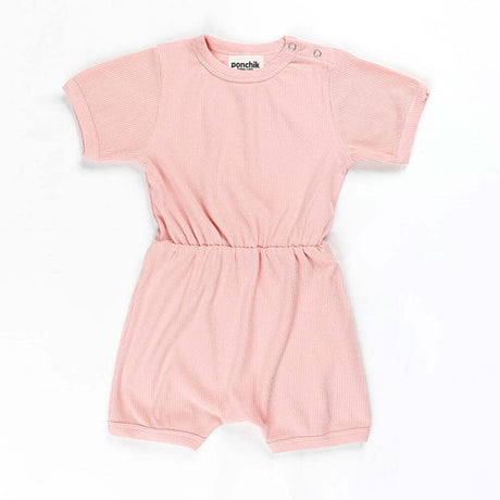 Babies + Kids - Ribbed Cotton Romper - Lemonade