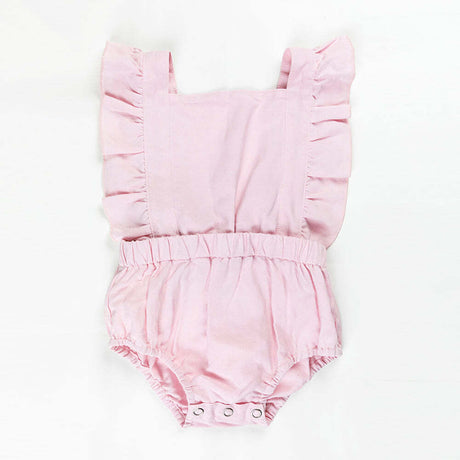 Babies + Kids Ruffle Back Romper - Lemonade