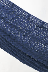 Outdoor undercover cotton  hammock King size Blue