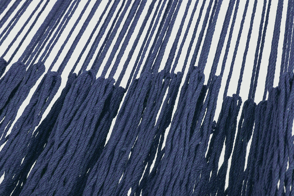 Outdoor undercover cotton  hammock King size Blue