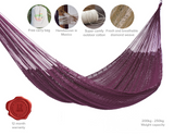 Outdoor undercover cotton  hammock King size Maroon