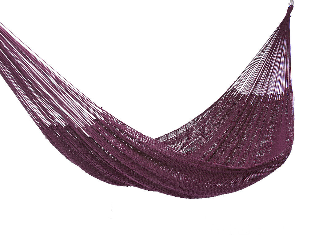 Outdoor undercover cotton  hammock King size Maroon