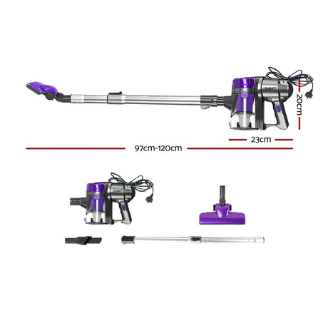 Handheld Vacuum Cleaner Bagless Corded 450W Purple
