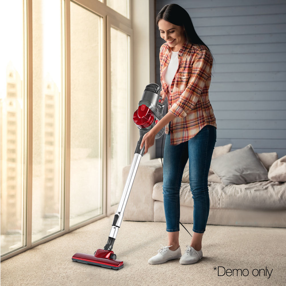 Handheld Vacuum Cleaner Bagless Corded 450W Red