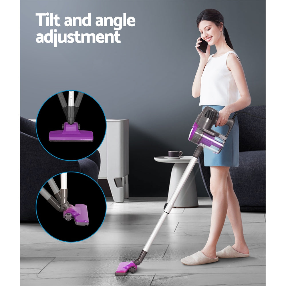 Handheld Vacuum Cleaner Bagless Corded 500W Purple