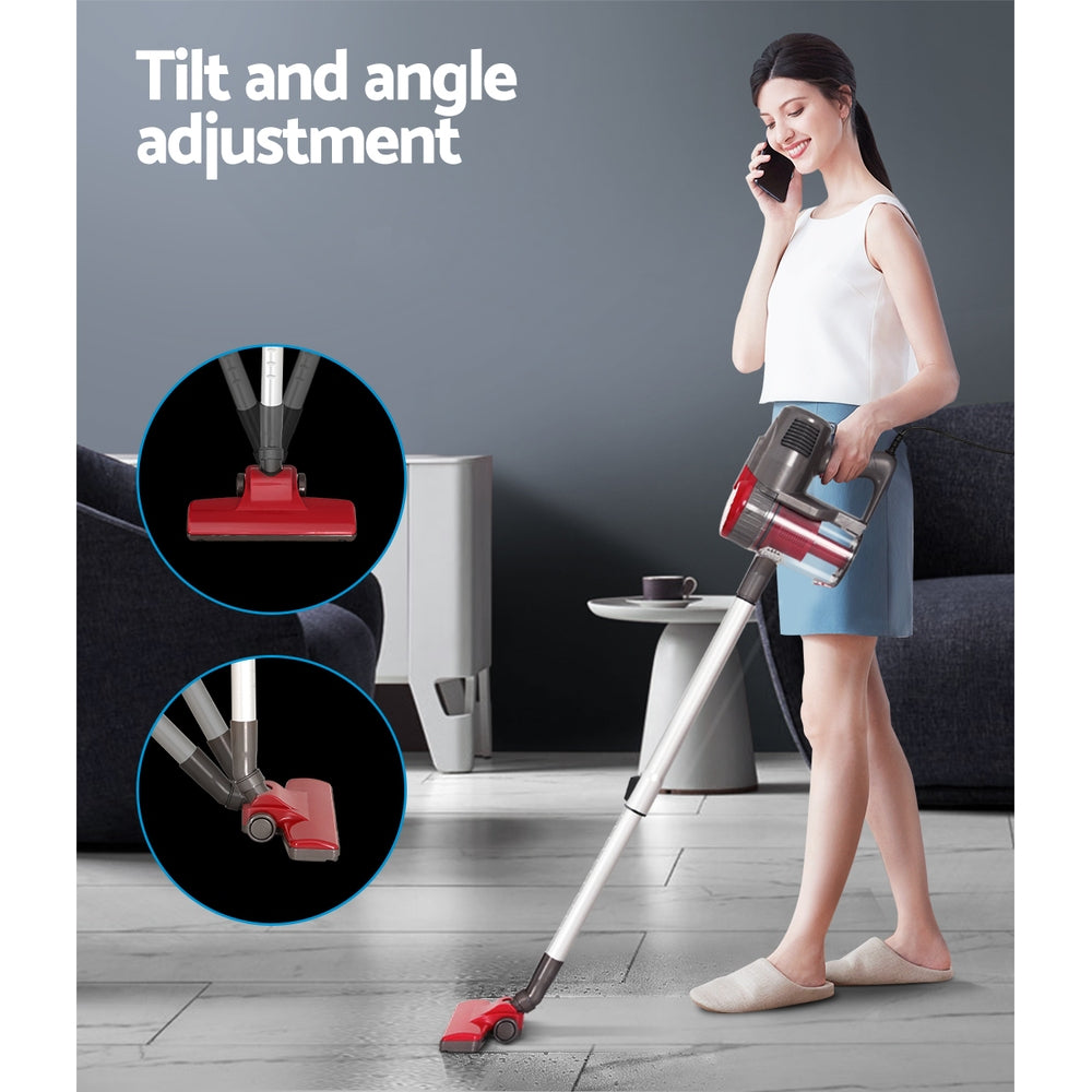 Handheld Vacuum Cleaner Bagless Corded 500W Red