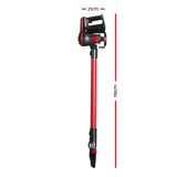 Handheld Vacuum Cleaner Brushless Cordless 250W Red