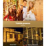 6X3M Christmas Lights Curtain Light Warm White 600 LED