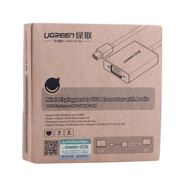 Mini Display Port to VGA+Audio Converter cable (10437)
