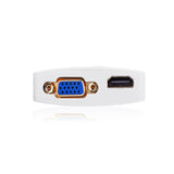 Mini Display Port to HDMI & VGA Dual Converter Premium ABS case (10427 )